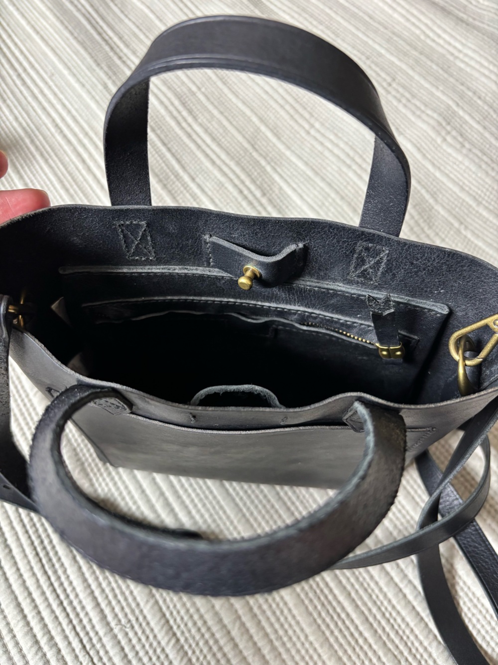 Madewell Mini Transport Tote in Black - Picture 8 of 8